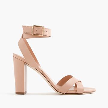 J.Crew Leather cross-strap sandals
