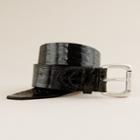 J.Crew Genuine crocodile belt