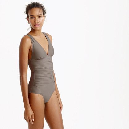 J.Crew Long torso ruched femme one-piece swimsuit
