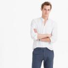 J.Crew Band-collar oxford shirt in white