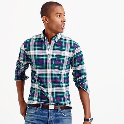 J.Crew Slim vintage oxford shirt in Mackenzie tartan