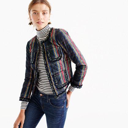 J.Crew Quilted lady jacket in Stewart plaid