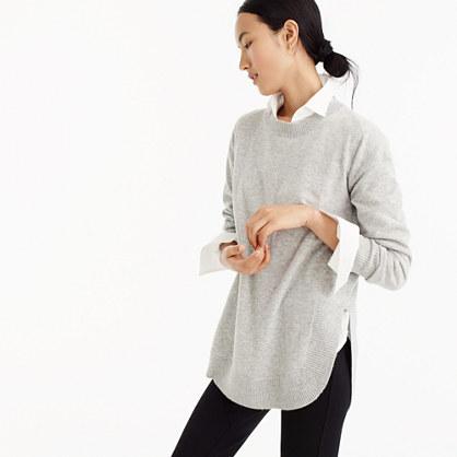 J.Crew Italian cashmere side slit tunic