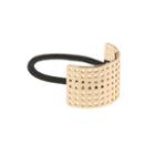 J.Crew Curved metal perforated hair band