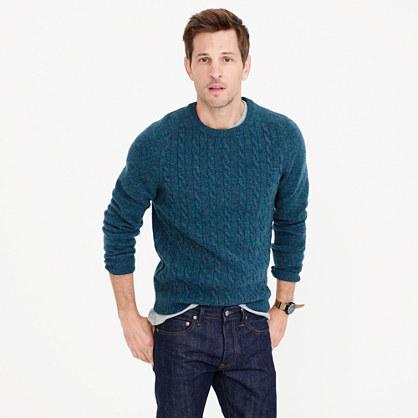J.Crew Lambswool cable sweater