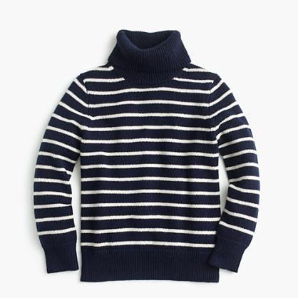 J.Crew Boys' striped cotton turtleneck