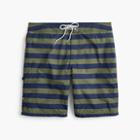 J.Crew 9 board short in brown and navy stripe
