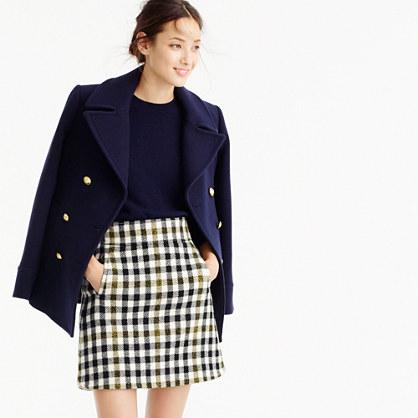 J.Crew Petite mini skirt in oxford check