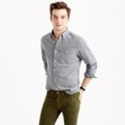 J.Crew Tall cotton-wool elbow-patch shirt in solid
