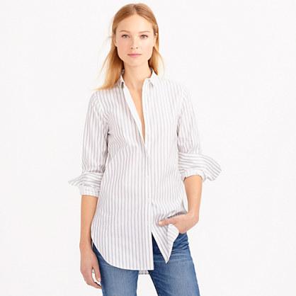 J.Crew Endless shirt in black stripe
