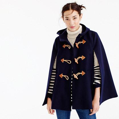 J.Crew Toggle cape in wool cashmere