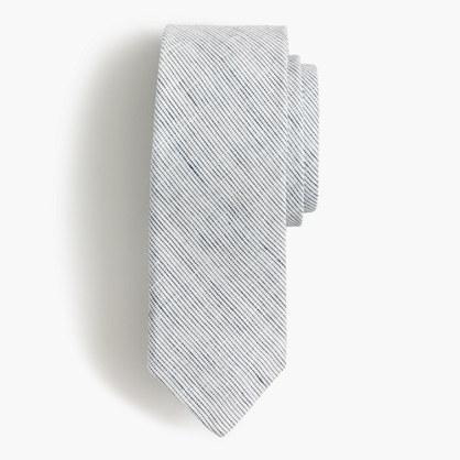 J.Crew English cotton tie in indigo ticking stripe