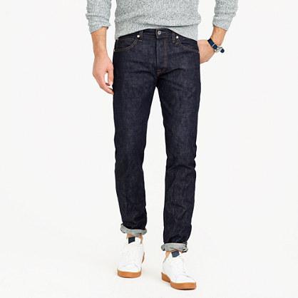 J.Crew Wallace & Barnes Slim fit selvedge jean in raw indigo