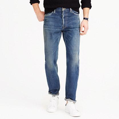 J.Crew Chimala&reg; Japanese selvedge jean in washed narrow fit