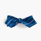 J.Crew Silk bow tie in vintage navy stripe