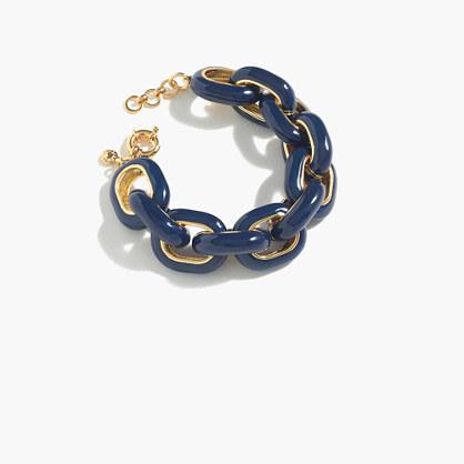 J.Crew Contrast enamel link bracelet
