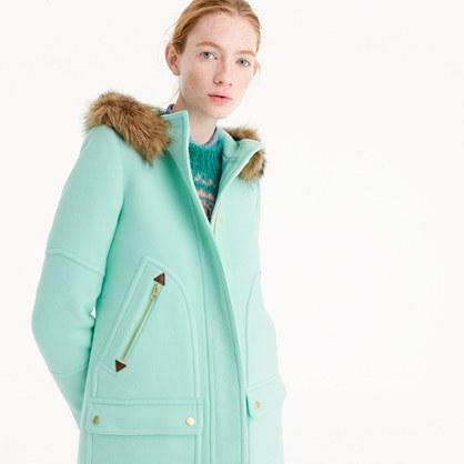 J.Crew Tall chateau parka in Italian stadium-cloth wool