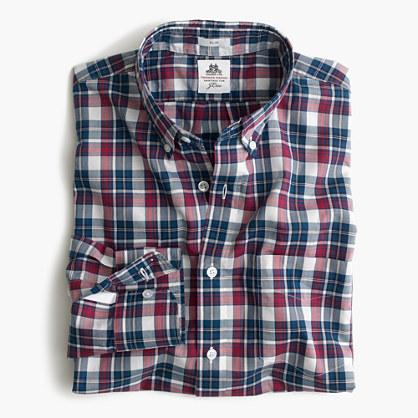 J.Crew Slim Thomas Mason® archive for J.Crew washed shirt in blue tartan