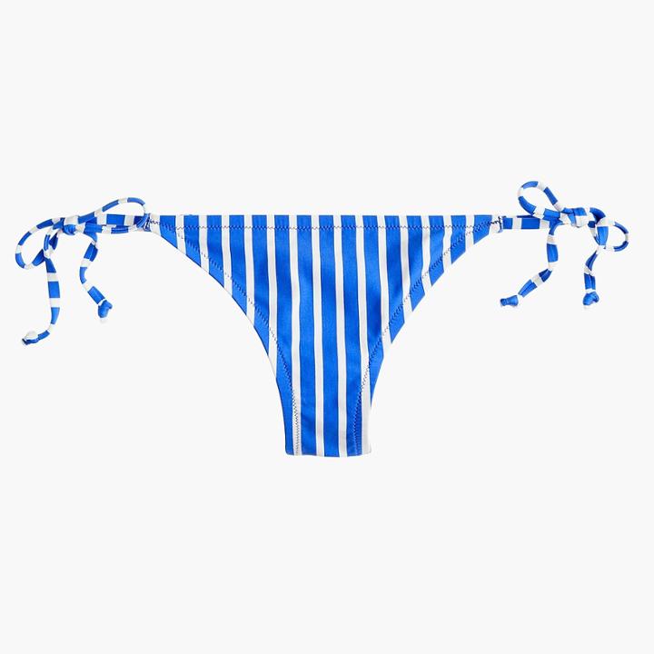 J.Crew String hipster bikini bottom in stripe