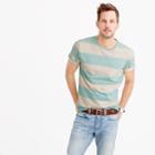 J.Crew Pocket T-shirt in sun-faded surf stripe