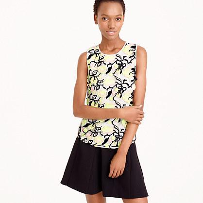 J.Crew Collection sleeveless top in Italian lace
