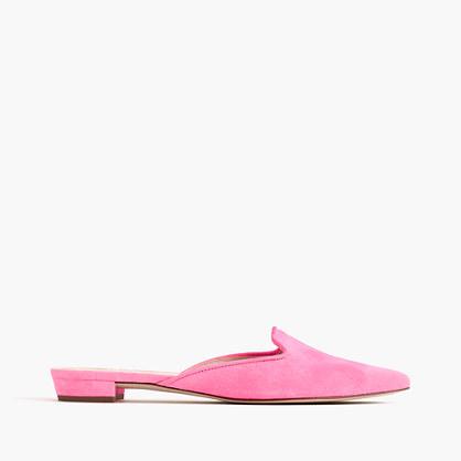 J.Crew Suede slipper mules