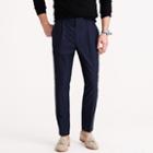 J.Crew Pleated trouser in windowpane cotton