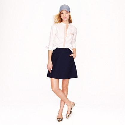 J.Crew Gabardine A-line skirt