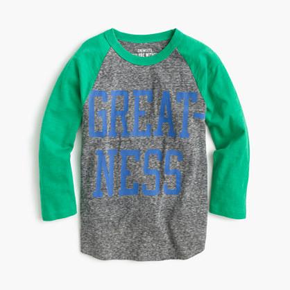 J.Crew Boys' greatness three-quarter-sleeve T-shirt in the softest jersey