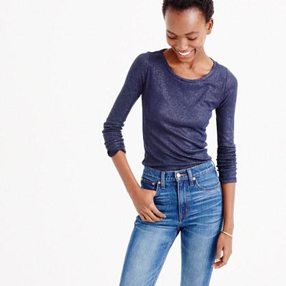 J.Crew Metallic perfect-fit T-shirt