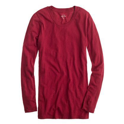 J.Crew Petite vintage cotton long-sleeve tee