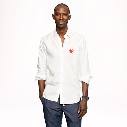 J.Crew PLAY Comme des Gar ons® red heart button-down shirt