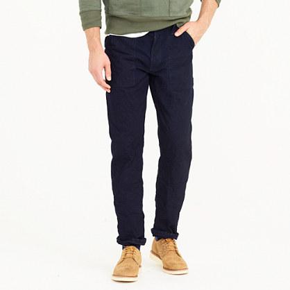 J.Crew Wallace & Barnes carpenter pant in Japanese indigo canvas