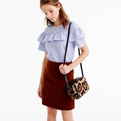 J.Crew Petite mini skirt in corduroy