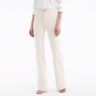 J.Crew High-rise flare jean in ecru