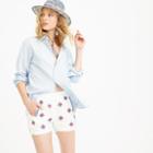 J.Crew Embroidered sunburst pull-on short