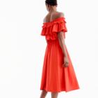J.Crew Off-the-shoulder ruffle dress