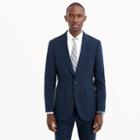 J.Crew Ludlow wide-lapel suit jacket in black Japanese seersucker