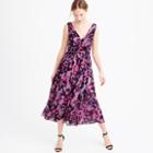 J.Crew Collection silk chiffon dress in watercolor floral