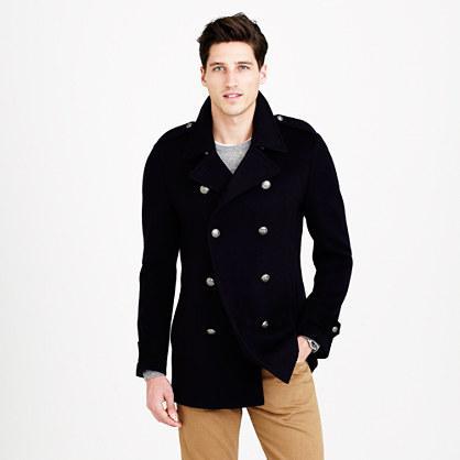 J.Crew Regent peacoat in cashmere