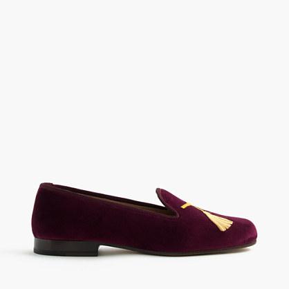 J.Crew Stubbs & Wootton® for J.Crew embroidered tassel slipper