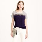 J.Crew Embroidered colorblock T-shirt