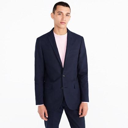 J.Crew Ludlow suit jacket in navy Italian cotton oxford