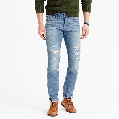 J.Crew 484 slim stretch jean in destroyed Kenwood wash