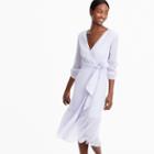 J.Crew Point Sur faux-wrap dress in crinkle cotton