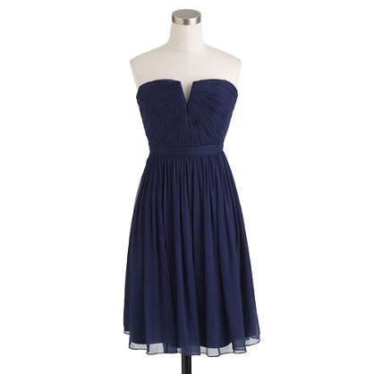J.Crew Petite Nadia dress in silk chiffon