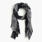 J.Crew Mixed fern printed scarf