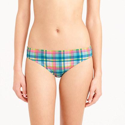 J.Crew Bikini bottom in vintage plaid