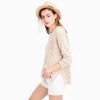 J.Crew Oversized marled sweater in cotton-linen
