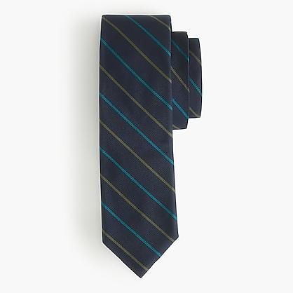 J.Crew English silk tie in two-color stripe